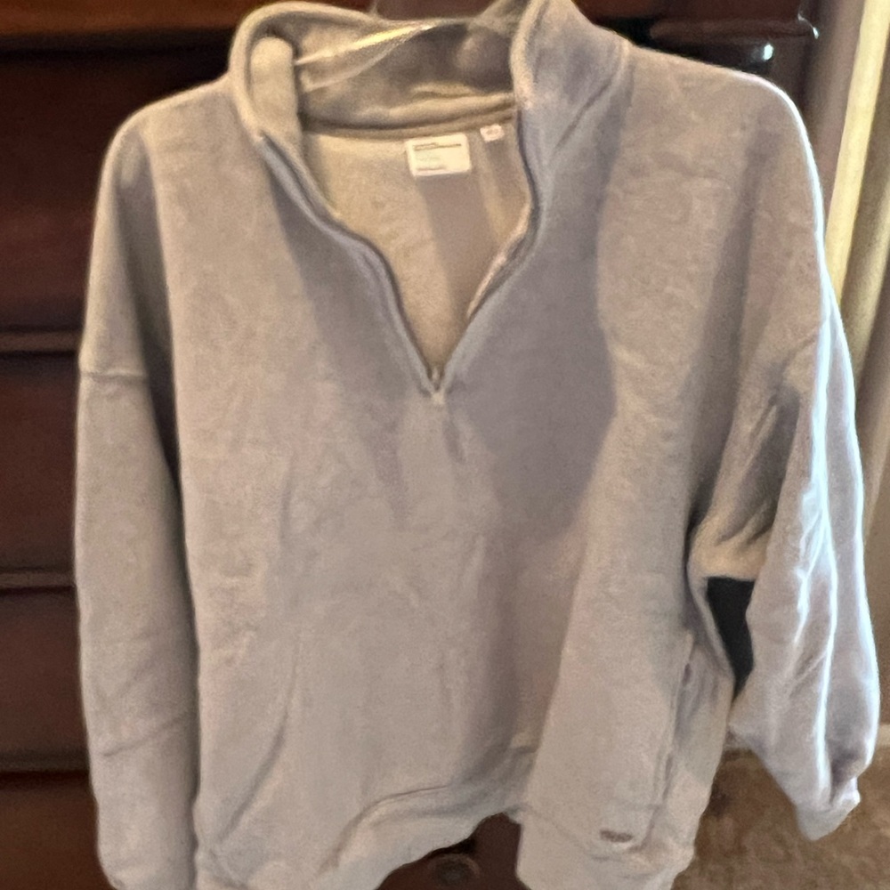 TNA Gray Quarter-Zip Sweatshirt